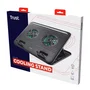 Trust Cyclone Soporte refrigerante para portátiles hasta 16 pulgadas, Negro