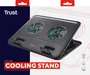Trust Cyclone Soporte refrigerante para portátiles hasta 16 pulgadas, Negro