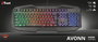 Trust GXT 830-RW Teclado Gaming con Iluminación Rainbow