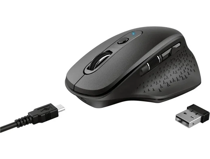 Trust Ratón Ozaa Óptico Inalámbrico 2400dpi 6 Botones USB 2.0 Negro Ergonómico Silencioso Trust Ratón Ozaa Óptico Inalámbrico 2400dpi 6 Botones USB 2.0 Negro Ergonómico Silencioso