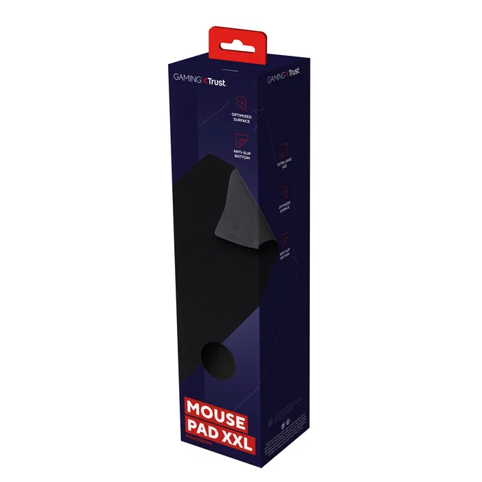Trust GXT 758 Alfombrilla de ratón para juegos Negro XL