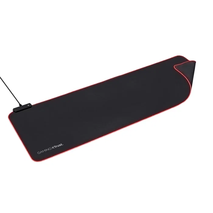 Trust GXT 764 Glide-Flex XXL Alfombrilla de Ratón Gaming con Iluminación RGB, Superficie Textil, Base Antideslizante - Negro