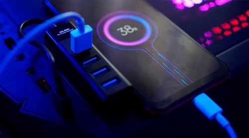 Elbe HUB-401 Hub de Expansión de 4 Puertos USB 3.0 para Ordenador