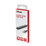 Trust Halyx Hub USB 2.0 de 4 puertos, Aluminio Gris