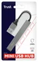 Trust Halyx Hub USB 2.0 de 4 puertos, Aluminio