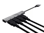 Trust Halyx Hub USB 2.0 de 4 puertos, Aluminio