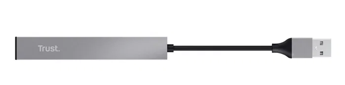 Trust Halyx Hub USB 2.0 de 4 puertos, Aluminio