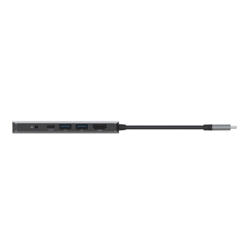 Belkin AVC009btSGY Adaptador USB 3.2 Gen 1 (3.1 Gen 1) Tipo-C con Suministro de Potencia USB de 100W, Plata