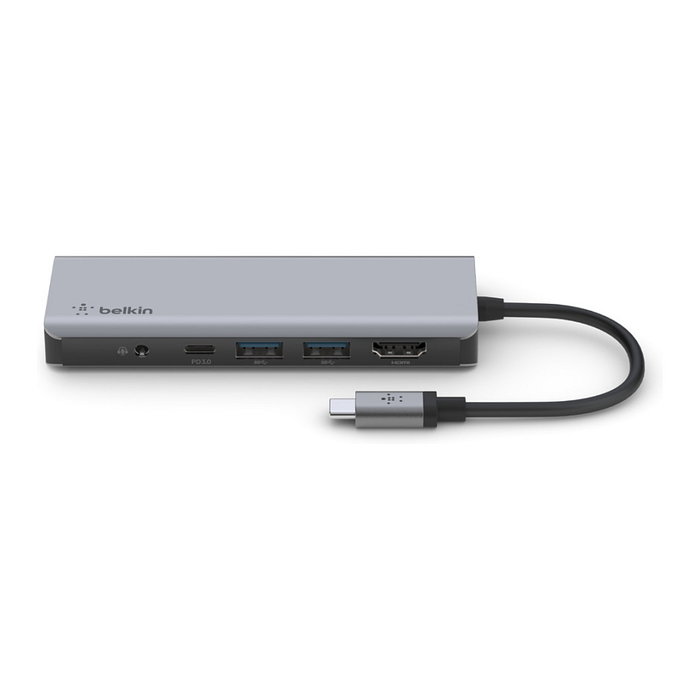 Belkin Adaptador Multipuerto 7 en 1 USB-C AVC009btSGY Plata