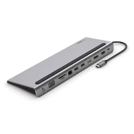 Belkin INC004BTSGY Base para portátil y replicador de puertos USB 3.2 Gen 1 Type-C Alámbrico 100 W Negro y Gris