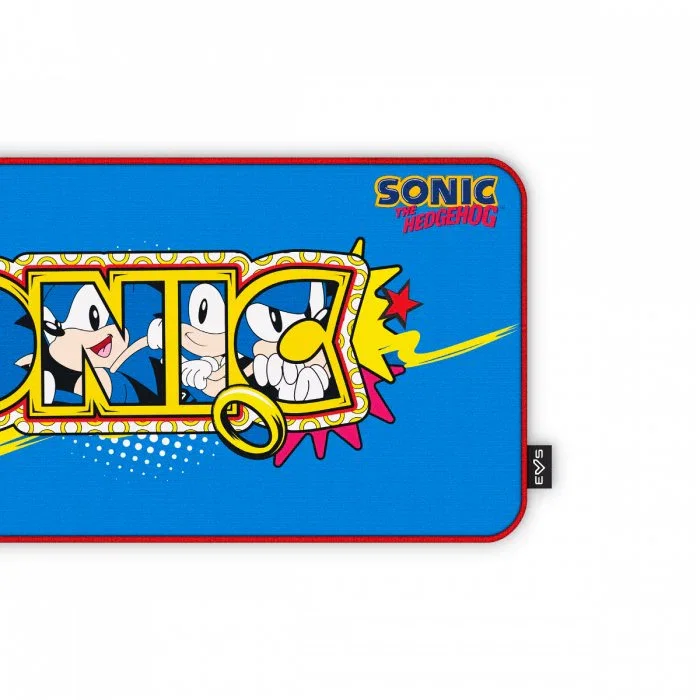 Energy Sistem Gaming Mouse Pad ESG Sonic Classic - Alfombrilla de Ratón Gaming XXL (90x40 cm) con Licencia Oficial, Superficie Spandex y Base Antideslizante