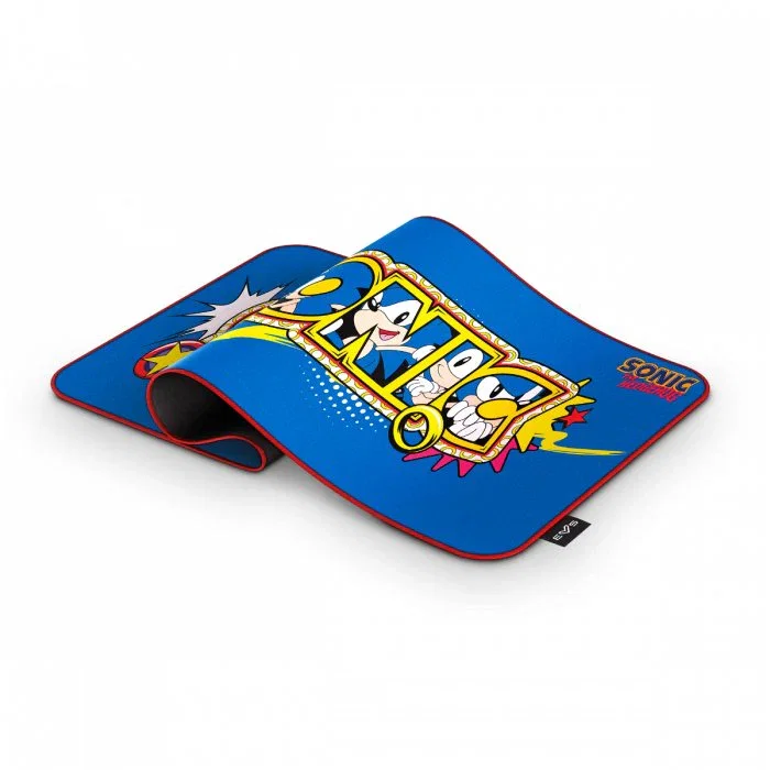 Energy Sistem Gaming Mouse Pad ESG Sonic Classic - Alfombrilla de Ratón Gaming XXL (90x40 cm) con Licencia Oficial, Superficie Spandex y Base Antideslizante