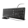 Trust 23972 Teclado y Ratón USB QWERTY Español Negro Resistente a Derrames