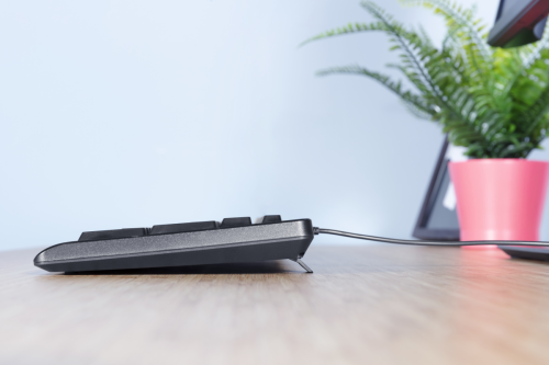 Trust 23972 Teclado y Ratón USB QWERTY Español Negro Resistente a Derrames