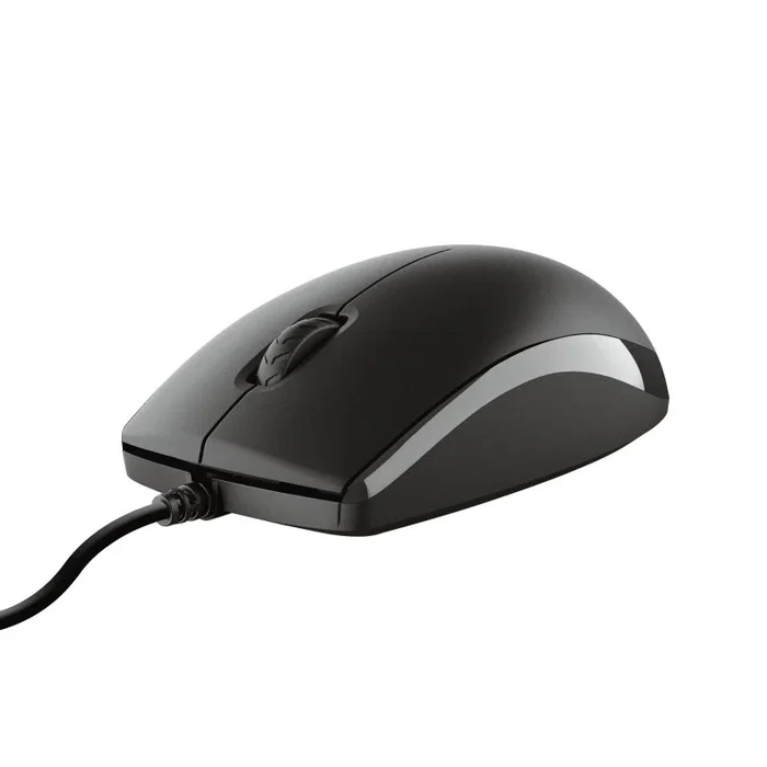 Trust Primo Pack Teclado y Ratón USB, QWERTY Español Negro, Teclado Completo Resistente a Derrames con Cable 1.8m, Ambidiestro, Silencioso, para Windows, Mac, ChromeOS