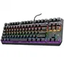 Trust Gaming Teclado Gaming Mecánico GXT 834 Callaz TKL con Iluminación Arcoíris y Teclas Mecánicas