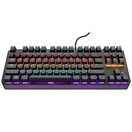 Trust Gaming Teclado Gaming Mecánico GXT 834 Callaz TKL con Iluminación Arcoíris y Teclas Mecánicas Trust Gaming Teclado Gaming Mecánico GXT 834 Callaz TKL con Iluminación Arcoíris y Teclas Mecánicas