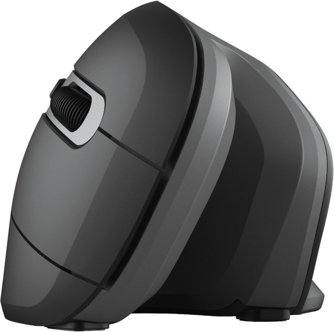 Trust Ratón Vertical Inalámbrico Verro Negro 6 Botones 1600 DPI USB