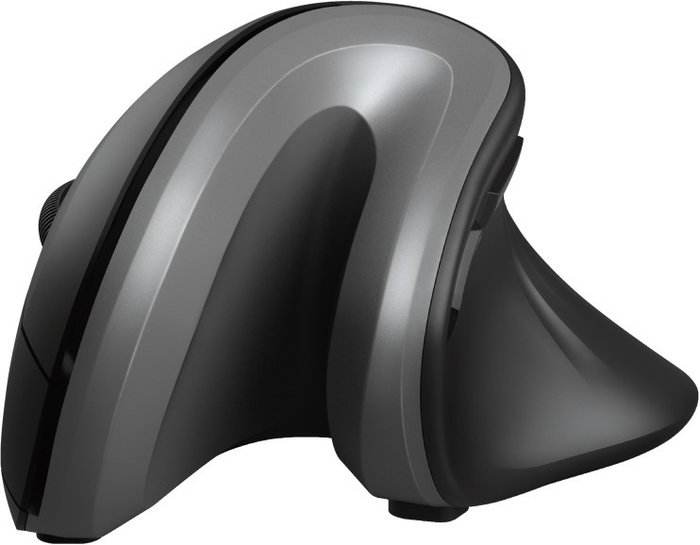 Trust Ratón Vertical Inalámbrico Verro Negro 6 Botones 1600 DPI USB