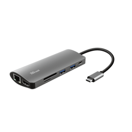 Trust Dalyx Tarjeta y Adaptador Interno con HDMI, RJ-45, USB 3.2 Gen 1 (3.1 Gen 1) Aluminio