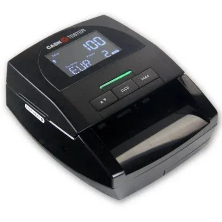 Cash Tester Detector de Billetes Falsos CT 433 SD, Reconocimiento Automático de Moneda, Rápido y Compacto, Pantalla LCD, Actualización por SD