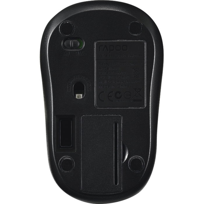 Rapoo M10 Plus Ratón Óptico Inalámbrico Negro Rapoo M10 Plus Ratón Óptico Inalámbrico Negro