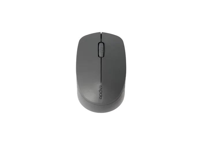 Rapoo M100 Ratón Inalámbrico Silent + Bluetooth 2.4G Ambidiestro, 1000 DPI, Cambio entre 3 Dispositivos, Hasta 9 Meses Batería, Color Gris Oscuro