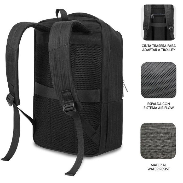 Subblim Business V2 AP Backpack 16 el Negro