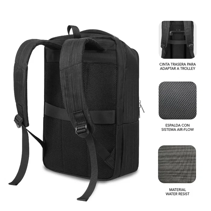 Subblim Business V2 AP Backpack 16 el Negro