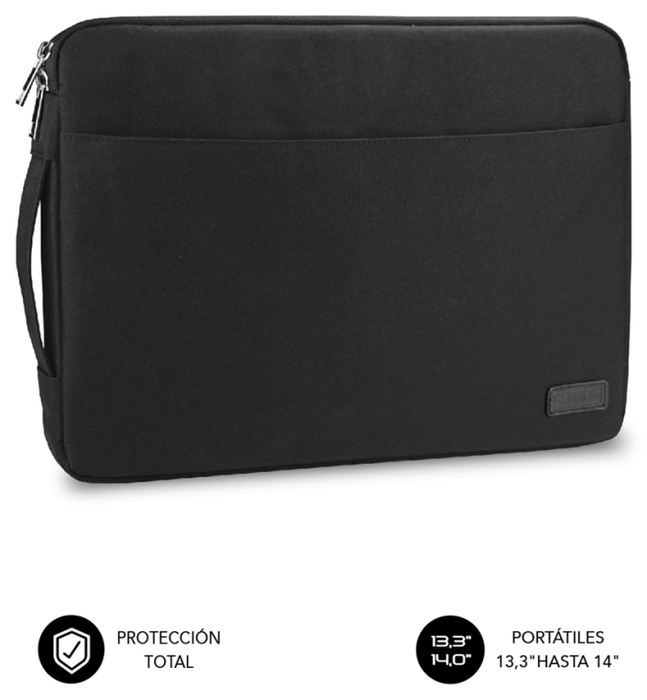 Subblim Urban Laptop Sleeve Funda para Portátil 13,3-14 pulg Negro