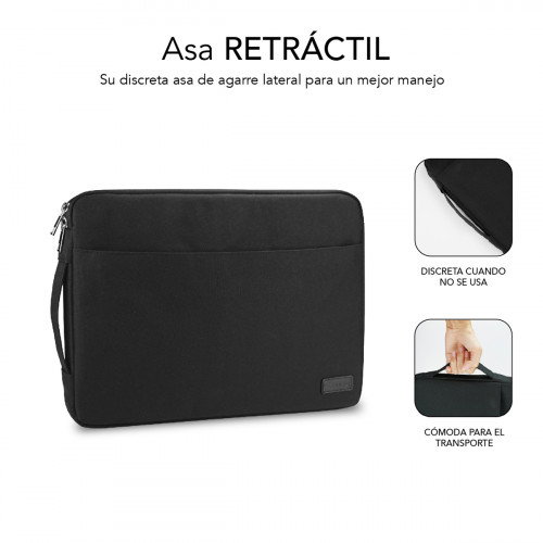Subblim Urban Laptop Sleeve Funda para Portátil 13,3-14 pulg Negro
