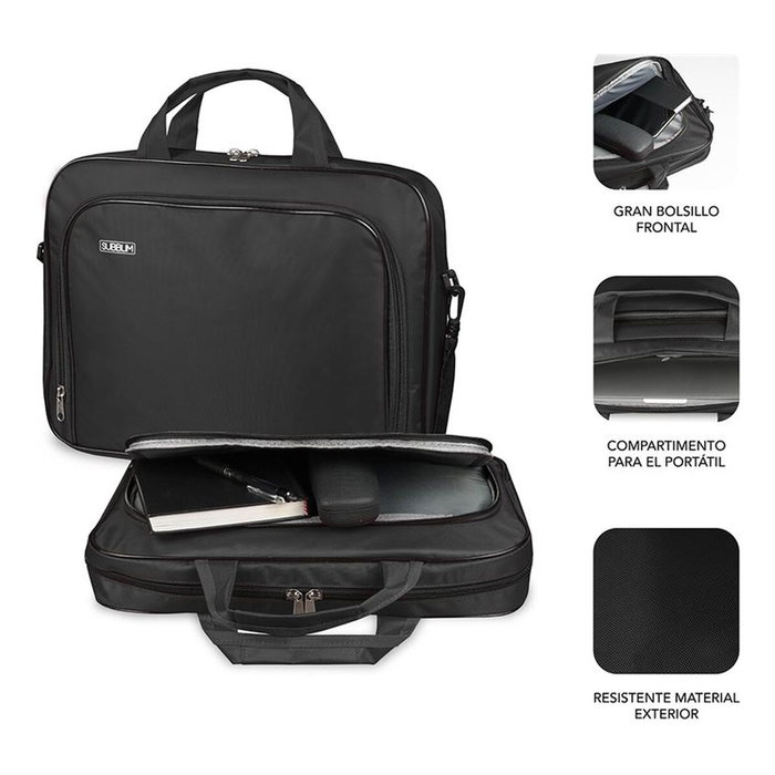 Subblim Urban Laptop Sleeve Funda para Portátiles hasta 15.6 pulg Negro