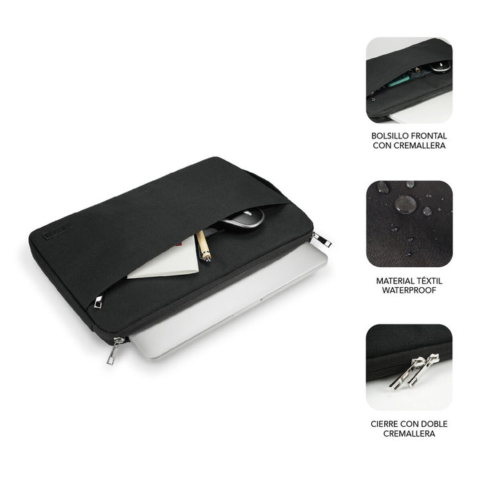 Subblim Urban Laptop Sleeve Funda para Portátiles hasta 15.6 pulg Negro