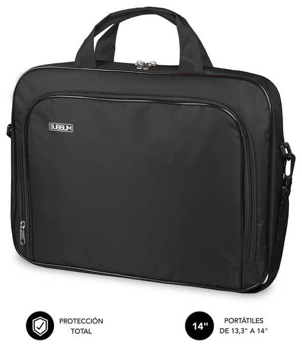 Subblim Maletín Oxford para Portátiles de 13,3-14 Pulgadas Negro