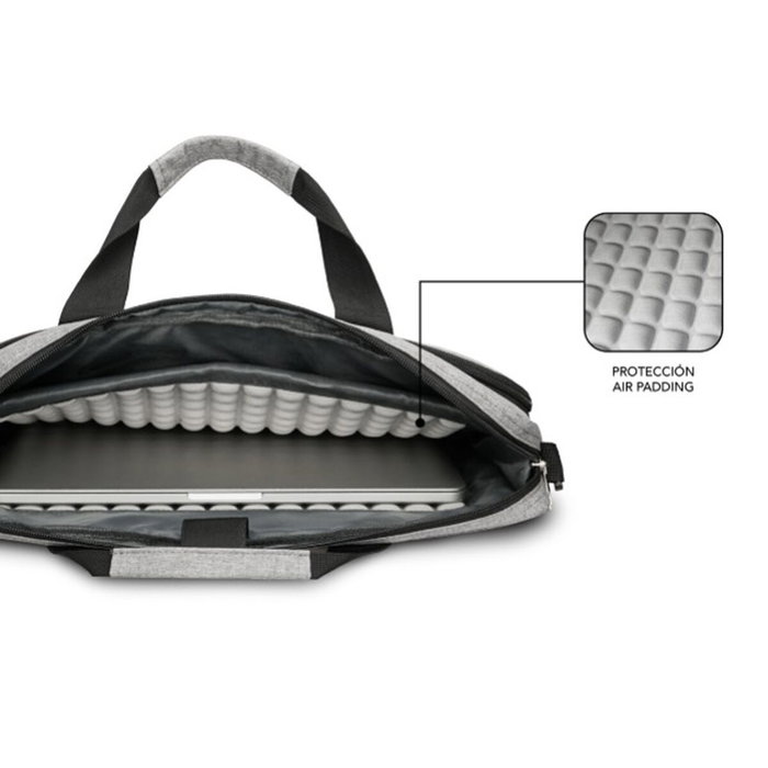 Subblim Maletín Air Padding Laptop Bag 15,6 Pulgadas Gris