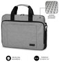 Subblim Maletín Air Padding Laptop Bag 15,6 Pulgadas Gris