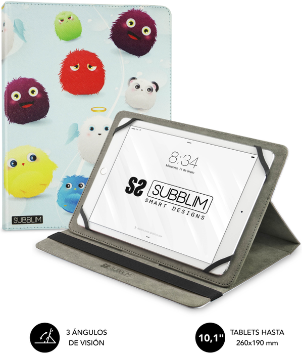 Subblim Trendy Case Furry Funda para Tablet de hasta 10.1 pulgadas