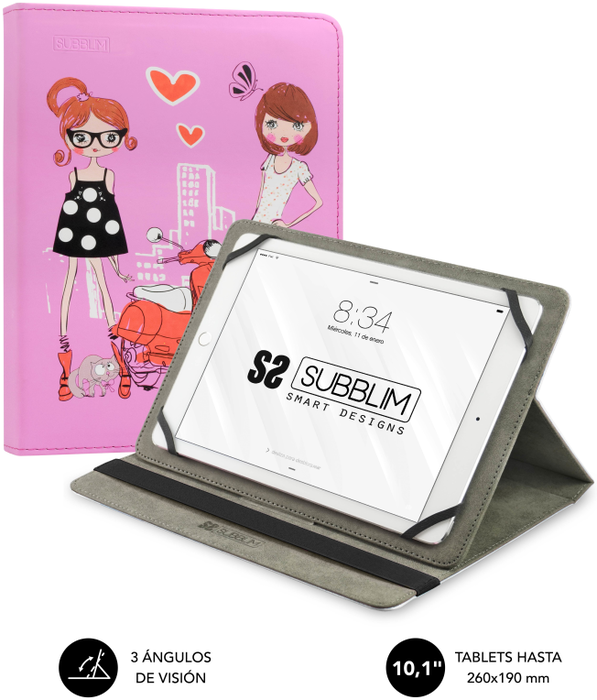 Subblim Trendy Case Fashion Girls para Tablet 10.1 pulgadas