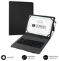 Subblim Funda con Teclado Keytab Pro USB para Tablet de hasta 10,1 pulgadas, Negro