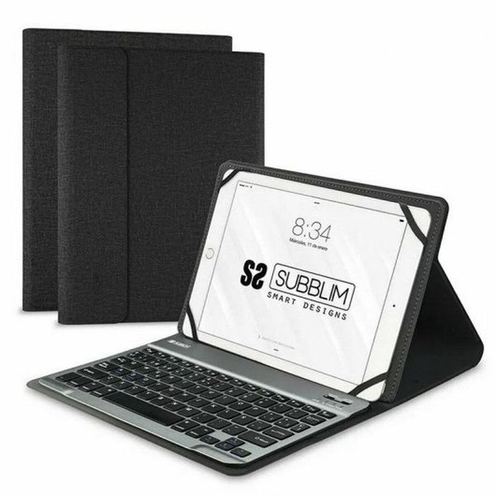 Subblim Keytab Pro Bluetooth Funda con Teclado Negro para Tablet de 10.1 pulgadas