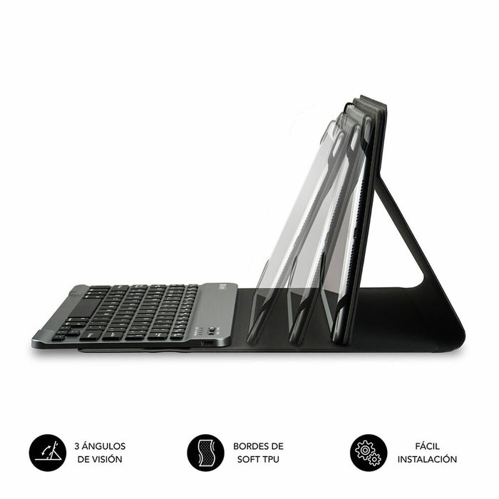 Subblim Keytab Pro Bluetooth Funda con Teclado Negro para Tablet de 10.1 pulgadas