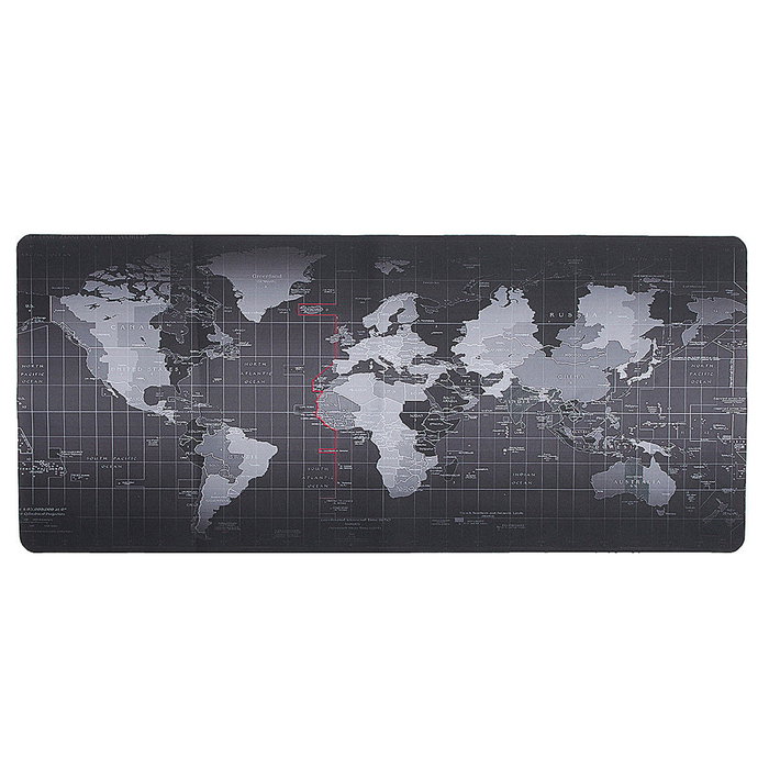 Subblim World XL Alfombrilla Gaming Mapa del Mundo Negro