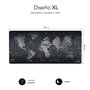 Subblim World XL Alfombrilla Gaming Mapa del Mundo Negro