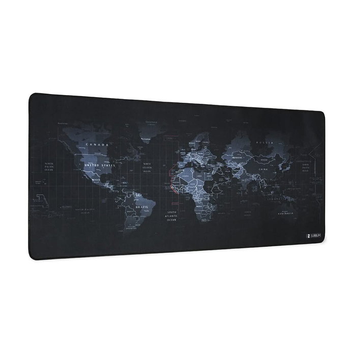 Subblim World XL Alfombrilla Gaming Mapa del Mundo Negro
