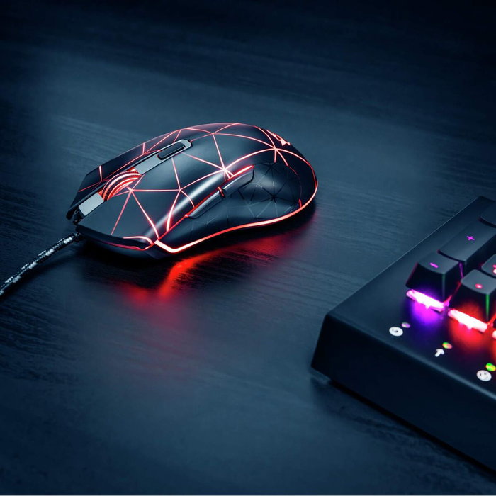 Trust GXT 133 Locx Ratón Gaming Negro