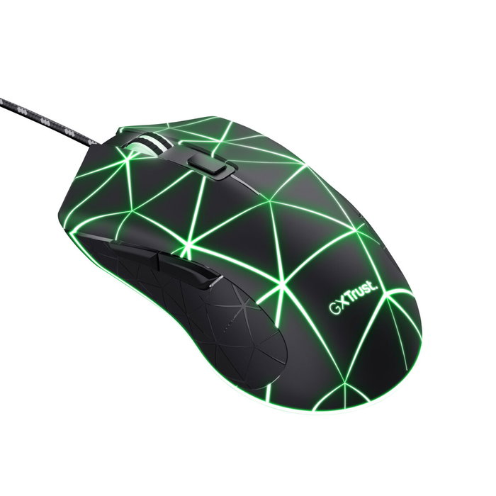 Trust GXT 133 Locx Ratón Gaming Negro