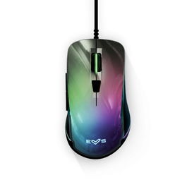 Energy Sistem ESG M3 Neon Ratón Gaming Óptico RGB con Efecto Espejo, 7200 DPI, 6 Botones Programables, Sensor Instant 725, Cable Trenzado, Compatible PC/PS5/Xbox Series S/X