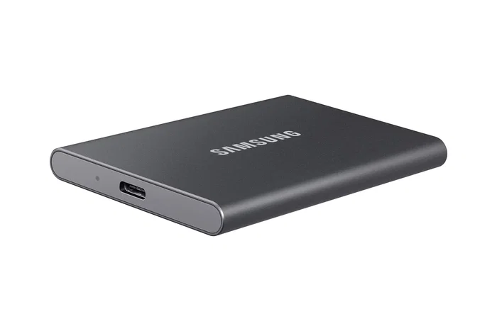 Samsung Portable SSD T7 2 TB USB 3.2 Gen 2 Gris Titanio - Hasta 1050 MB/s, USB-C, Resistente a Caídas, Encriptación AES 256-bit