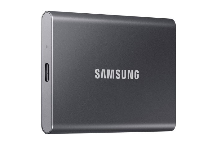 Samsung Portable SSD T7 2 TB USB 3.2 Gen 2 Gris Titanio - Hasta 1050 MB/s, USB-C, Resistente a Caídas, Encriptación AES 256-bit