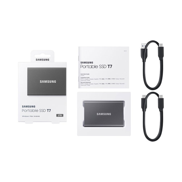 Samsung Portable SSD T7 2 TB Gris